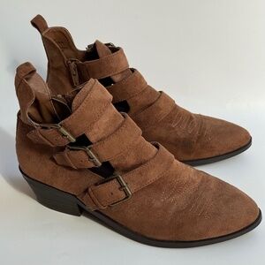 Women's Brown Western Short Boot